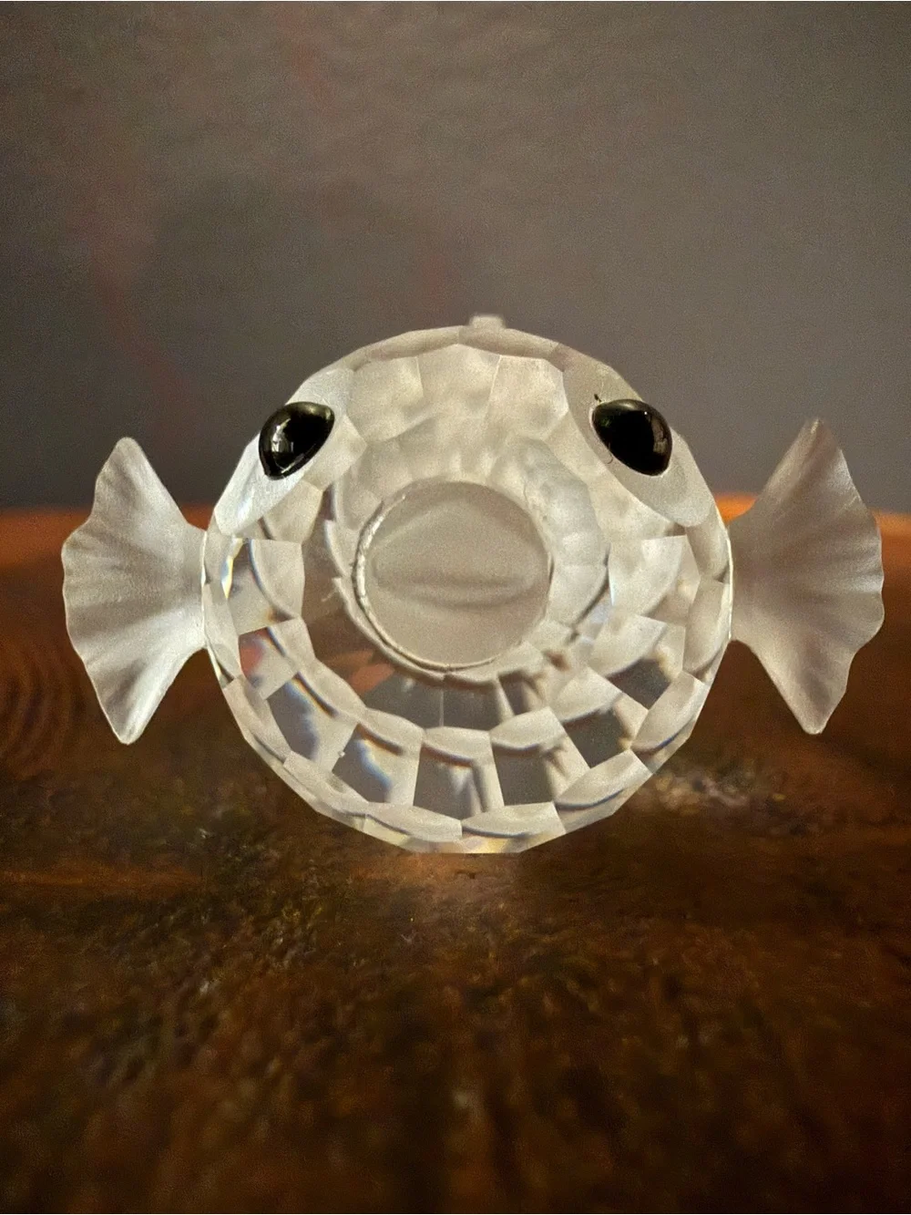 Swarovski Crystal South Sea Small Puffer Fish Blowfish Figurine